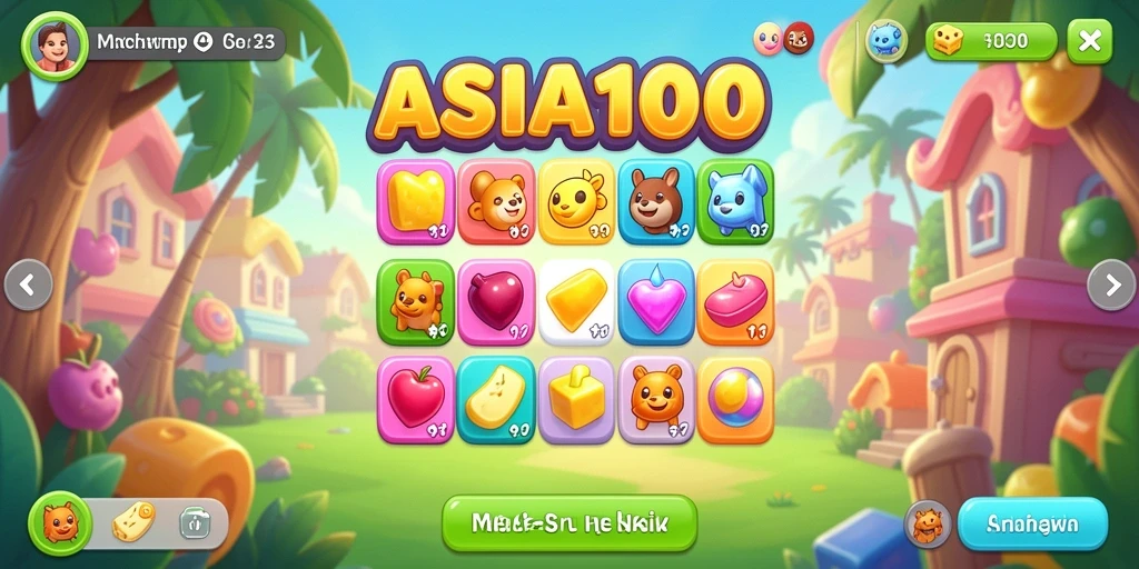 Gameplay seru ASIA100 dengan grafis cerah dan tantangan menyenangkan.