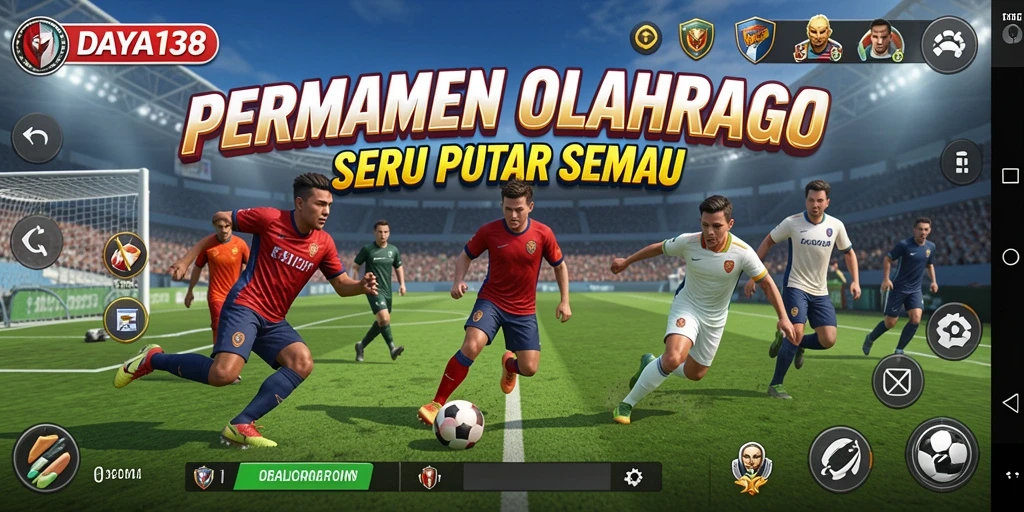 Tampilan gameplay menarik dari DAYA138 dengan aksi olahraga seru.