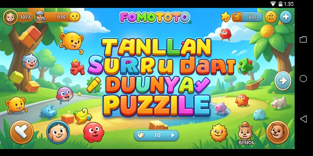 Screenshot FOMOTOTO menampilkan gameplay menarik dari permainan Puzzle.