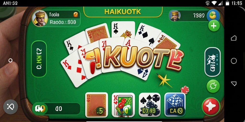 Screenshot gameplay HAIKUOTK menampilkan keseruan bermain Gaple.