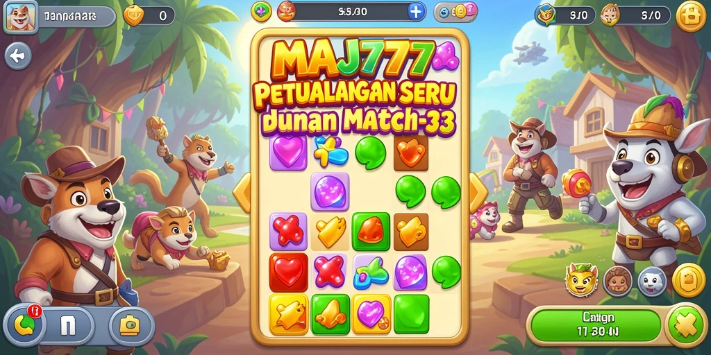 Tampilan gameplay MAJ777 yang seru dan penuh warna.