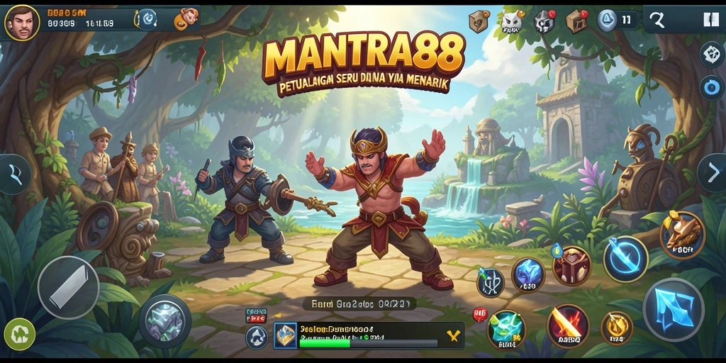 Tampilan gameplay yang mendebarkan dalam MANTRA88.