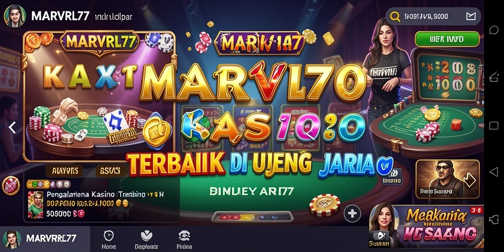 Screenshot MARVRL77 menampilkan gameplay kasino yang menarik dan interaktif.