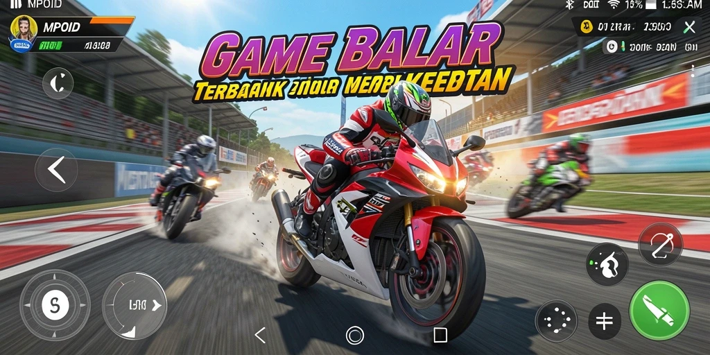 Gameplay seru MPOID saat balapan motor penuh aksi.