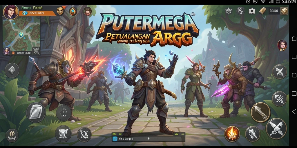 Tangkapan layar gameplay PUTERMEGA menunjukkan aksi seru dalam pertarungan.