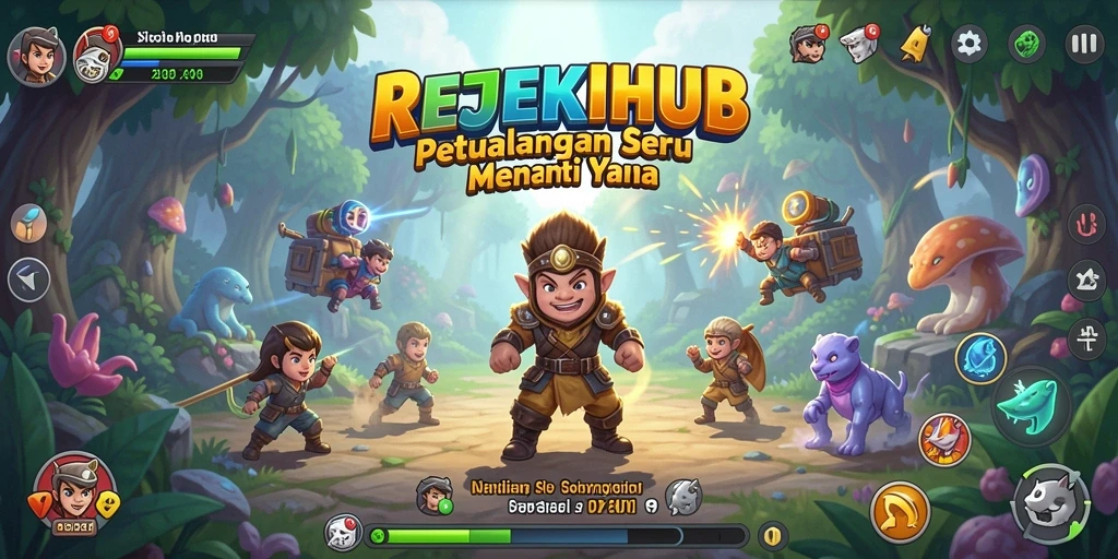Tampilan gameplay seru dalam REJEKIHUB dengan aksi petualangan menantang.