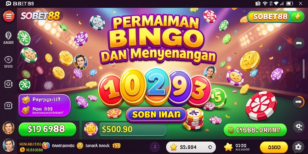Screenshot gameplay SOBET88 menampilkan suasana seru permainan Bingo.