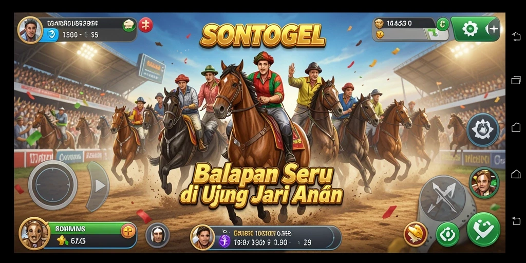Gameplay seru balapan di lintasan yang menantang.